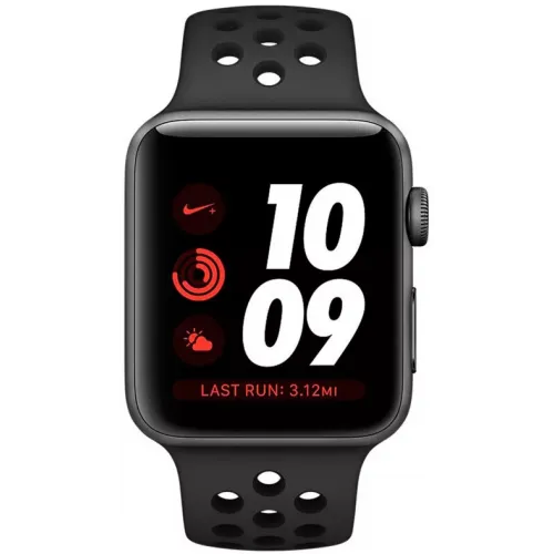 Умные часы Apple Watch Nike+ LTE 38mm Space Gray Aluminium Case with Anthracite/Black Nike Sport Band (MQL62)