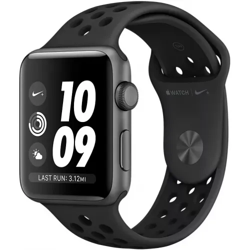 Умные часы Apple Watch Nike+ 38mm Space Gray Aluminium Case with Anthracite/Black Nike Sport Band (MQKY2)