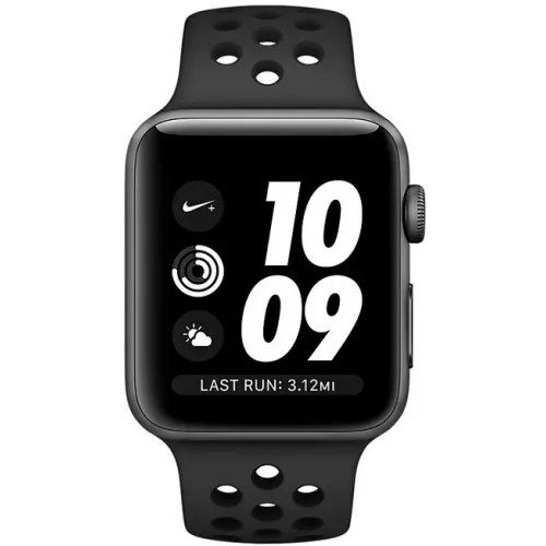 Умные часы Apple Watch Nike+ 38mm Space Gray Aluminium Case with Anthracite/Black Nike Sport Band (MQKY2)