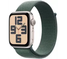 Умные часы Apple Watch SE 2 40 мм (алюминиевый корпус, звездный свет/зеленый, нейлоновый ремешок)