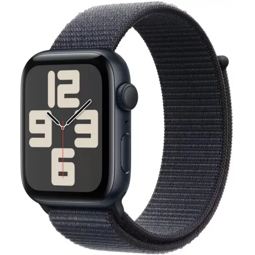 Умные часы Apple Watch SE 2 44 мм (алюминиевый корпус, полуночный/полуночный, нейлоновый ремешок)