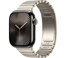 Умные часы Apple Watch Series 10 42 мм (титановый корпус, сланец/натуральный, стальной ремешок)