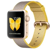 Умные часы Apple Watch Series 2 38mm Gold with Pearl Woven Nylon (MNP32)