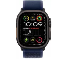 Умные часы Apple Watch Ultra 2 LTE 49 мм (титановый корпус, черный/синий, нейлоновый ремешок S/M)