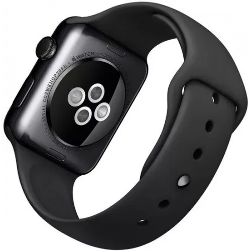 Умные часы Apple Watch Edition 42mm Space Black with Black Sport Band (MLC82)