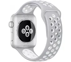 Умные часы Apple Watch Nike+ 42mm Silver with Flat Silver/White Nike Band (MNNT2)