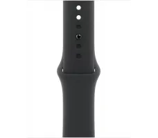 Умные часы Apple Watch Series 10 46 мм (алюминиевый корпус, серебристый/черный, спортивный силиконовый ремешок S/M)