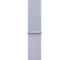 Умные часы Apple Watch Series 10 46 мм (алюминиевый корпус, серебристый/голубой, нейлоновый ремешок)