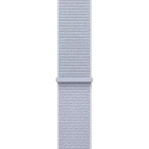 Умные часы Apple Watch Series 10 46 мм (алюминиевый корпус, серебристый/голубой, нейлоновый ремешок)