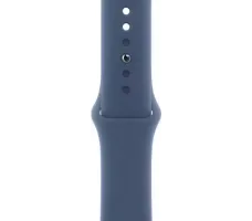 Умные часы Apple Watch Series 10 46 мм (алюминиевый корпус, серебристый/синий, спортивный силиконовый ремешок S/M)