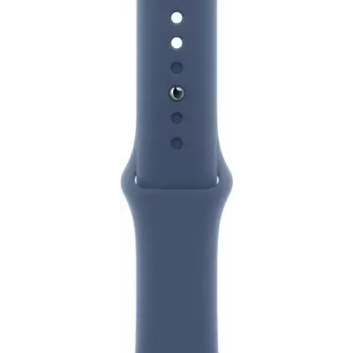 Умные часы Apple Watch Series 10 46 мм (алюминиевый корпус, серебристый/синий, спортивный силиконовый ремешок S/M)