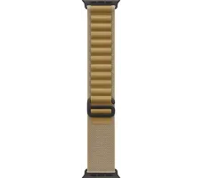 Умные часы Apple Watch Ultra 2 LTE 49 мм (титановый корпус, черный/бежевый, ремешок из полиэстера S)