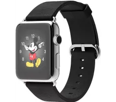 Умные часы Apple Watch 42mm Stainless Steel with Black Classic Buckle (MJ3X2)