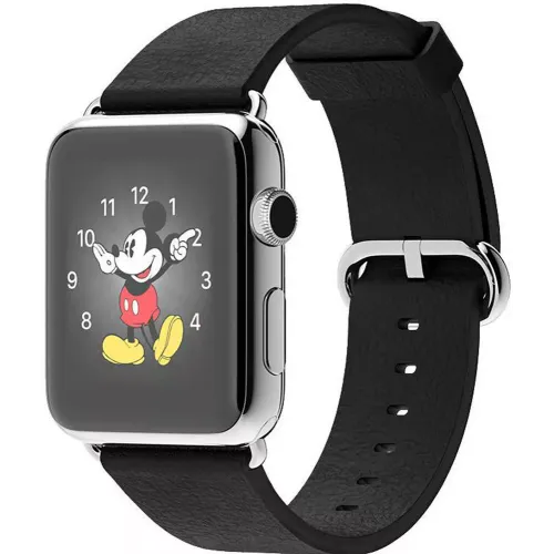Умные часы Apple Watch 42mm Stainless Steel with Black Classic Buckle (MJ3X2)