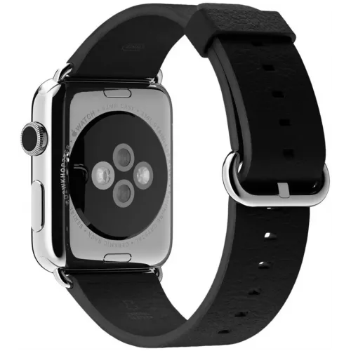 Умные часы Apple Watch 42mm Stainless Steel with Black Classic Buckle (MJ3X2)