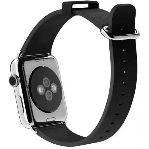 Умные часы Apple Watch 42mm Stainless Steel with Black Classic Buckle (MJ3X2)