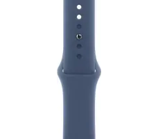 Умные часы Apple Watch Series 10 42 мм (алюминиевый корпус, серебристый/«синий деним», спортивный силиконовый ремешок S/M) MWWA3