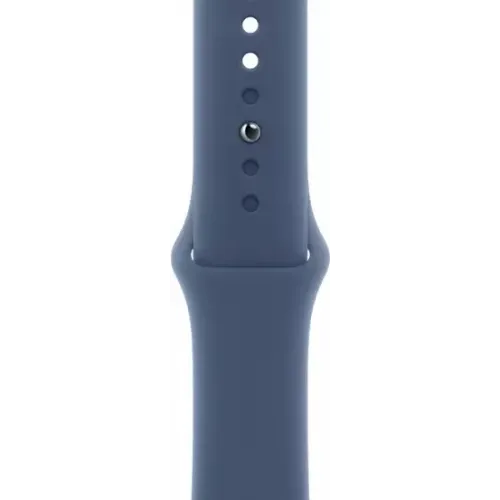 Умные часы Apple Watch Series 10 42 мм (алюминиевый корпус, серебристый/«синий деним», спортивный силиконовый ремешок S/M) MWWA3