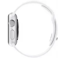 Умные часы Apple Watch Sport 42mm Silver with White Sport Band (MJ3N2)
