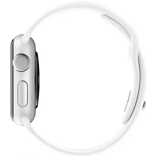 Умные часы Apple Watch Sport 42mm Silver with White Sport Band (MJ3N2)