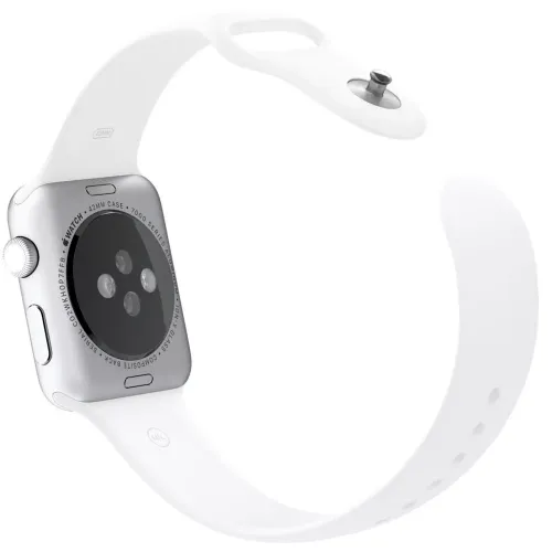 Умные часы Apple Watch Sport 42mm Silver with White Sport Band (MJ3N2)