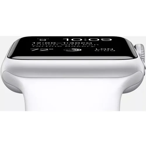 Умные часы Apple Watch Sport 42mm Silver with White Sport Band (MJ3N2)