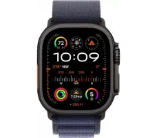 Умные часы Apple Watch Ultra 2 LTE 49 мм (титановый корпус, черный/синий, ремешок из полиэстера M)
