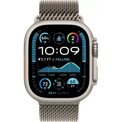 Умные часы Apple Watch Ultra 2 LTE 49 мм (титановый корпус, титановый/титановый, миланская петля S)
