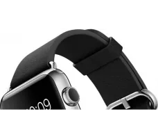 Умные часы Apple Watch 38mm Stainless Steel with Black Classic Buckle (MJ312)