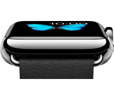 Умные часы Apple Watch 38mm Stainless Steel with Black Classic Buckle (MJ312)