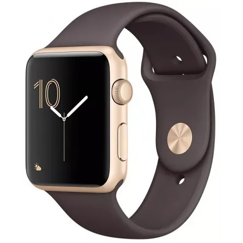 Умные часы Apple Watch 42mm Gold with Cocoa Sport Band (MNNN2)