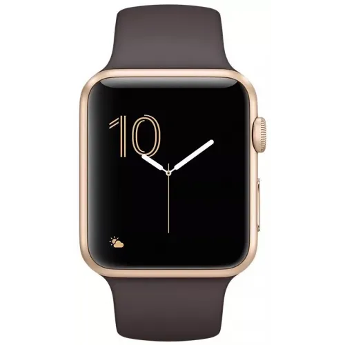Умные часы Apple Watch 42mm Gold with Cocoa Sport Band (MNNN2)