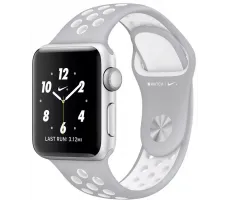 Умные часы Apple Watch Nike+ 38mm Silver with Flat Silver/White Nike Band (MNNQ2)