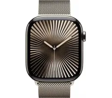 Умные часы Apple Watch Series 10 LTE 42 мм (титановый корпус, титановый/титановый, миланская петля)