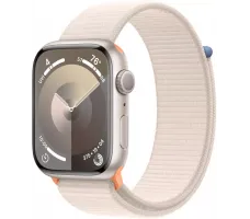 Умные часы Apple Watch Series 9 41 мм (алюминиевый корпус, звездный свет/звездный свет, нейлоновый ремешок)
