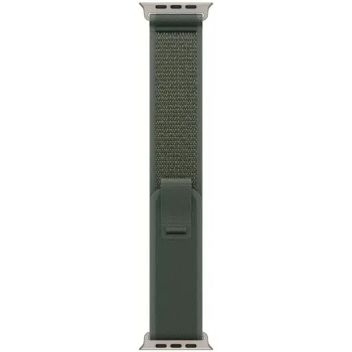 Умные часы Apple Watch Ultra 2 LTE 49 мм (титановый корпус, титановый/зеленый, нейлоновый ремешок S/M)