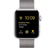 Умные часы Apple Watch Series 2 42mm Silver with Pearl Woven Nylon (MNPK2)