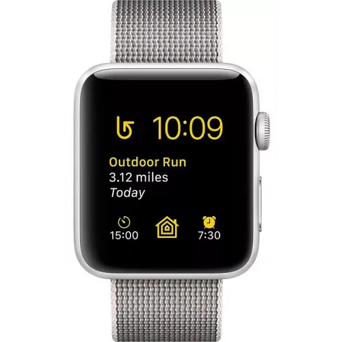 Умные часы Apple Watch Series 2 42mm Silver with Pearl Woven Nylon (MNPK2)