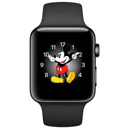Умные часы Apple Watch Series 2 42mm Space Black Stainless Steel with Black Sport Band (MP4A2)
