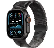 Умные часы Apple Watch Ultra 2 LTE 49 мм (титановый корпус, черный/черный, миланская петля S)