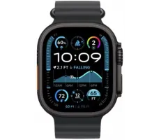 Умные часы Apple Watch Ultra 2 LTE 49 мм (титановый корпус, черный/черный, ремешок из эластомера)