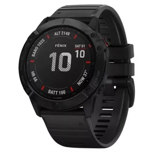 Умные часы Garmin Fenix 6X Pro (серый DLC/черный)