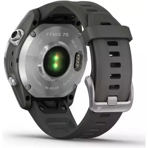Умные часы Garmin Fenix 7S 42 мм (серебристый/графитовый)