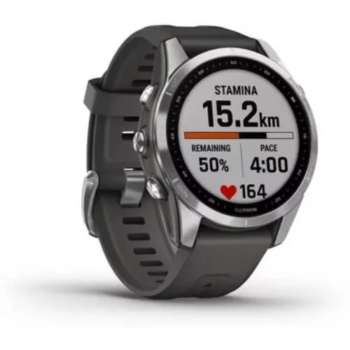 Умные часы Garmin Fenix 7S 42 мм (серебристый/графитовый)
