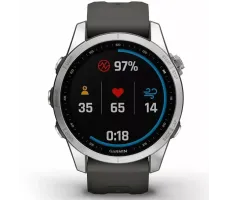 Умные часы Garmin Fenix 7S 42 мм (серебристый/графитовый)