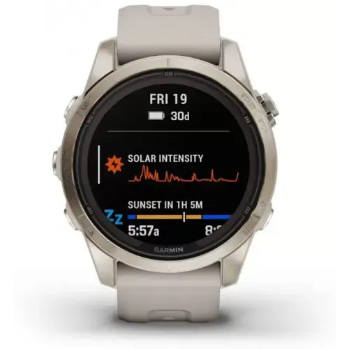 Умные часы Garmin Fenix 7S Pro Sapphire Solar (мягкое золото/песок)