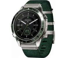 Умные часы Garmin MARQ Golfer Gen 2 (титановый/темно-зеленый, с темно-зеленым нейлоновым ремешком)