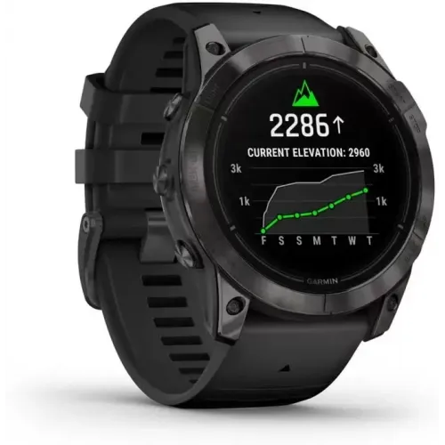 Умные часы Garmin Epix Pro Gen 2 Sapphire 47 мм (карбоново-серый титан/черный, с кожаным и силиконовым ремешками)