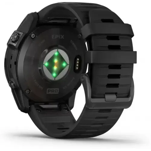 Умные часы Garmin Epix Pro Gen 2 Sapphire 47 мм (карбоново-серый титан/черный, с кожаным и силиконовым ремешками)