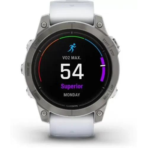 Умные часы Garmin Epix Pro Gen 2 Sapphire 47 мм (титан/белый камень)